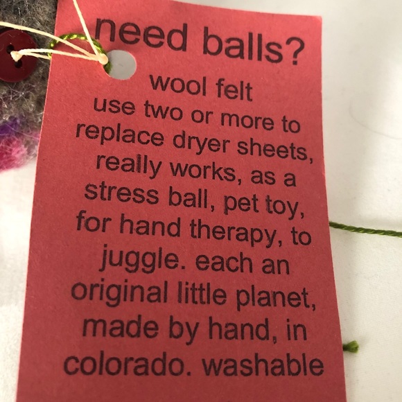 HAND CRAFTED Wool Felt Balls (Set of 3) - Picture 4 of 6